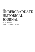 Cover page: Volume 1, no. 1 Spring 2014