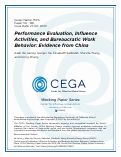 Cover page: Performance Evaluation, Influence Activities, and Bureaucratic Work Behavior: Evidence from China