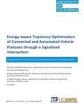 Cover page: Energy-aware Trajectory Optimization of Connected and Automated Vehicle Platoons through a Signalized Intersection