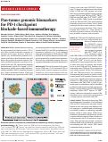 Cover page: Pan-tumor genomic biomarkers for PD-1 checkpoint blockade–based immunotherapy