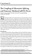 Cover page: The coupling of alternative splicing and nonsense-mediated mRNA decay