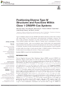 Cover page: Positioning Diverse Type IV Structures and Functions Within Class 1 CRISPR-Cas Systems
