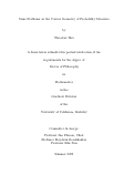 Cover page: Some Problems on the Convex Geometry of Probability Measures