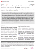 Cover page: Comparative survival analysis of multiparametric tests—when molecular tests disagree—A TEAM Pathology study