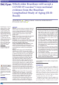 Cover page: Which older Brazilians will accept a COVID-19 vaccine? Cross-sectional evidence from the Brazilian Longitudinal Study of Aging (ELSI-Brazil)