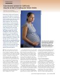 Cover page: Low-income women in California may be at risk of inadequate folate intake