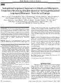 Cover page: Brief Report: Suboptimal Lopinavir Exposure in Infants on Rifampicin Treatment Receiving Double-dosed or Semisuperboosted Lopinavir/Ritonavir: Time for a Change