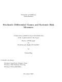 Cover page: Stochastic Differential Games and Systemic Risk Measures