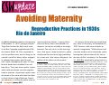 Cover page: Avoiding Maternity: Reproductive Practices in 1930s Rio de Janeiro