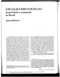 Cover page: Legalizando o ilegal:&nbsp; propriedade e usurpação no Brasil