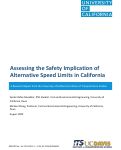 Cover page: Assessing the Safety Implication of Alternative Speed Limits in California