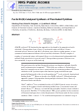 Cover page: Facile Rh(III)-Catalyzed Synthesis of Fluorinated Pyridines