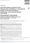 Cover page: Association between Long-Term Second Malignancy Risk and Radiation: A Comprehensive Analysis of the Entire Surveillance, Epidemiology, and End Results Database (1973-2014)