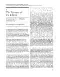 Cover page: The Primacy of the Ethical: Propositions for a Militant Anthropology