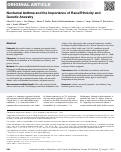 Cover page: Nocturnal Asthma and the Importance of Race/Ethnicity and Genetic Ancestry