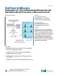 Cover page: Generation of a Live Attenuated Influenza Vaccine that Elicits Broad Protection in Mice and Ferrets