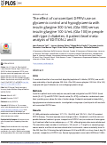 Cover page: The effect of concomitant DPPIVi use on glycaemic control and hypoglycaemia with insulin glargine 300 U/mL (Gla-300) versus insulin glargine 100 U/mL (Gla-100) in people with type 2 diabetes: A patient-level meta-analysis of EDITION 2 and 3