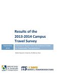 Cover page: Results of the 2013-14 Campus Travel Survey