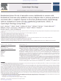 Cover page: Randomized phase III trial of tamoxifen versus thalidomide in women with biochemical-recurrent-only epithelial ovarian, fallopian tube or primary peritoneal carcinoma after a complete response to first-line platinum/taxane chemotherapy with an evaluation of serum vascular endothelial growth factor (VEGF): A Gynecologic Oncology Group Study.