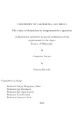 Cover page: The curse of dimension in nonparametric regression