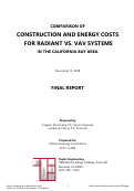 Cover page: Comparison of construction and energy costs for radiant vs. VAV systems in the California Bay Area