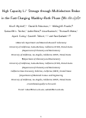 Cover page: High-Capacity Li<sup>+</sup> Storage through Multielectron Redox in the Fast-Charging Wadsley–Roth Phase (W<sub>0.2</sub>V<sub>0.8</sub>)<sub>3</sub>O<sub>7</sub>