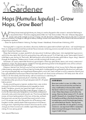 Cover page of Growing Hops (Humulus lupulus)