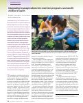 Cover page: Integrating local agriculture into nutrition programs can benefit children's health