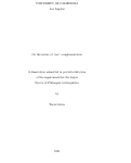 Cover page: On the nature of "say" complementation