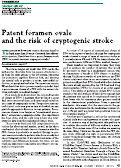 Cover page: Patent foramen ovale and the risk of cryptogenic stroke.