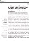 Cover page: Land Use and Land Cover Shape River Water Quality at a Continental Caribbean Land-Ocean Interface