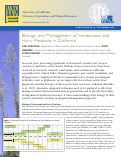 Cover page: Biology and Management of Horseweed and Hairy Fleabane in California