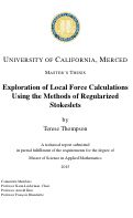 Cover page: Exploration of Local Force Calculations Using the Methods of Regularized Stokeslets