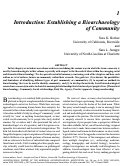 Cover page: 1 Introduction: Establishing a Bioarchaeology of Community
