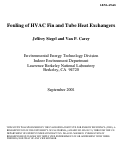 Cover page: Fouling of HVAC fin and tube heat exchangers