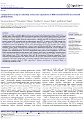 Cover page: Comparative analyses identify molecular signature of MRI-classified SVZ-associated glioblastoma