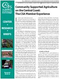 Cover page: Community Supported Agriculture on the Central Coast: The CSA Member Experience