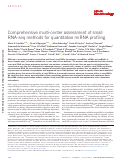 Cover page: Comprehensive multi-center assessment of small RNA-seq methods for quantitative miRNA profiling (vol 36, pg 746, 2018)