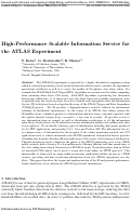 Cover page: High-Performance Scalable Information Service for the ATLAS Experiment
