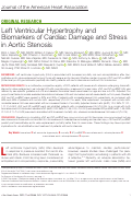 Cover page: Left Ventricular Hypertrophy and Biomarkers of Cardiac Damage and Stress in Aortic Stenosis