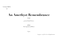 Cover page: An Amethyst Remembrance