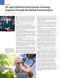 Cover page: UC and California food systems: Growing together through the Global Food Initiative