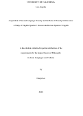 Cover page: Acquisition of Second Language Prosody and the Role of Prosody in Discourse: A Study of English Speakers’ Korean and Korean Speakers’ English