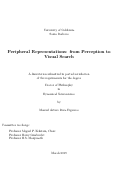 Cover page: Peripheral Representations: from Perception to Visual Search