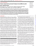 Cover page: Tissue engineering toward temporomandibular joint disc regeneration