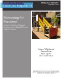 Cover page: Partnering for Preschool: A Study of Center Directors in New Jersey’s Mixed-Delivery Abbott Program