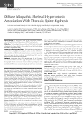 Cover page: Diffuse Idiopathic Skeletal Hyperostosis Association With Thoracic Spine Kyphosis