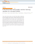 Cover page: A biochemically-interpretable machine learning classifier for microbial GWAS