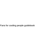 Cover page: Fans for cooling people guidebook