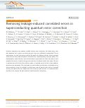 Cover page: Removing leakage-induced correlated errors in superconducting quantum error correction